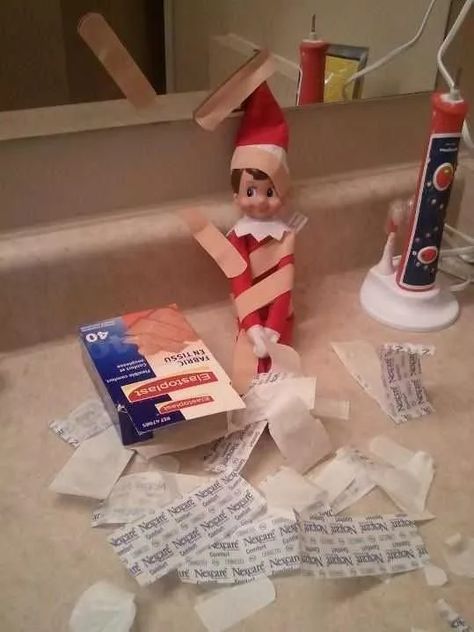 Elf On The Shelves, Elf Ideas Easy, Bad Elf, Easy Elf, Elf Kit, Awesome Elf On The Shelf Ideas, Elf Activities, Xmas Elf, Elf Antics