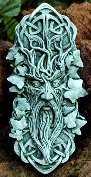 green-man-sculpture-bedwyr Green Man Tattoo, Green Man Sculpture, Christmas All Year, Man Sculpture, Celtic Green, The Green Man, Green Lady, Wood Spirit, Marble Finish