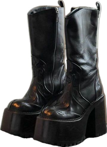 marc jacobs platform cowboy boots Marc Jacobs Platform Boots, Platform Boots Aesthetic, Platform Cowboy Boots, Nyfw 2024, Dream Style, Platform Boots, Cowboy Boots, Marc Jacobs, Cowboy