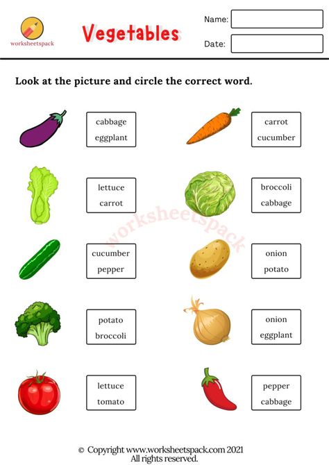 Evs Worksheet For Class 2 Food, Fruits And Vegetables Worksheet, English Classes For Kids, Absent Work, Name Of Vegetables, Worksheet For Class 2, English Poems For Kids, English For Students, Body Parts Preschool