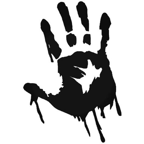 Dead Hand, Hand Sticker, Zombie Hand, Pumpkin Stencil, Silhouette Stencil, Cameo Projects, Silhouette Art, Wedding Art, Animal Tattoos