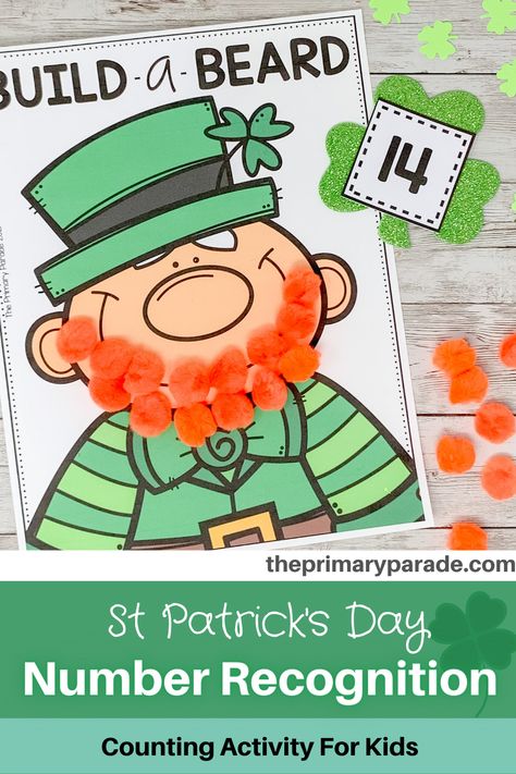 St Patricks Day Theme Preschool Lesson Plans, March Crafts For Prek, Prek St Patrick’s Day, Pre K Saint Patricks Day Crafts, St Patricks Day Number Activities, Kindergarten St Patricks Day Art, Leprechaun Activities For Kids, St Patricks Day Small Group Preschool, March Family Project Preschool