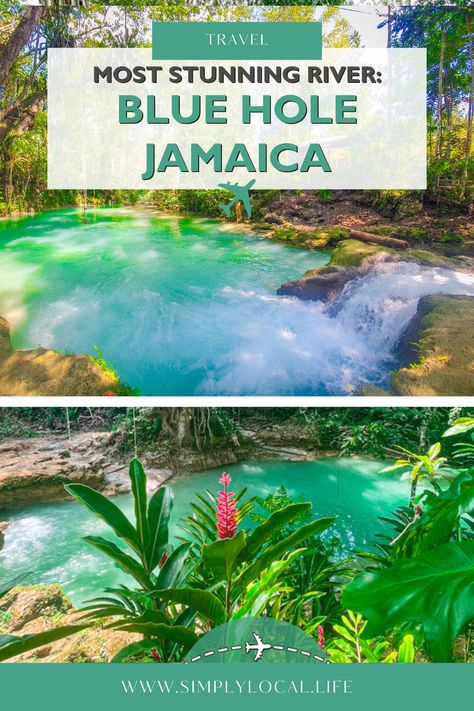 Blue Hole Jamaica, Jamaica Resorts, Cliff Jumping, Largest Waterfall, Blue Hole, Cascade Waterfall, Ocho Rios, Nature Hikes, Negril