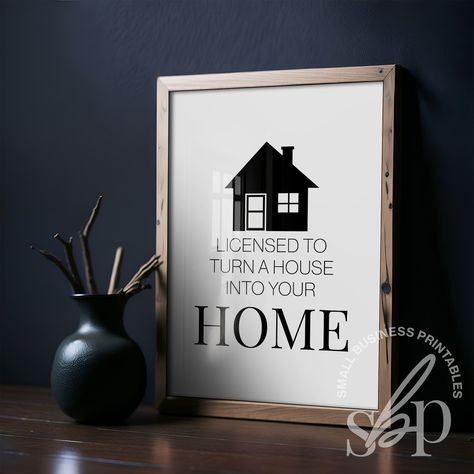 Decorate your #realestate office with inspirational and motivational quotes to inspire strong emotions in potential buyers. Show your passion for your job as a #licensedrealtor and showcase your expertise in the industry with these stylish and modern printables. Elevate your real estate #marketing with eye-catching decor and attract potential clients with an enthusiastic and energetic tone. #Download and Print Today! #realestateagent #realestatedecor #realestateoffice #realestatequotes #real... Loan Officer Office Decor, Inspiring Real Estate Quotes, Real Estate Office Decor Interior Design, Real Estate Office Decor, Realtor Quotes, Small Business Printables, Quotes Real, Realtor Signs, Strong Emotions