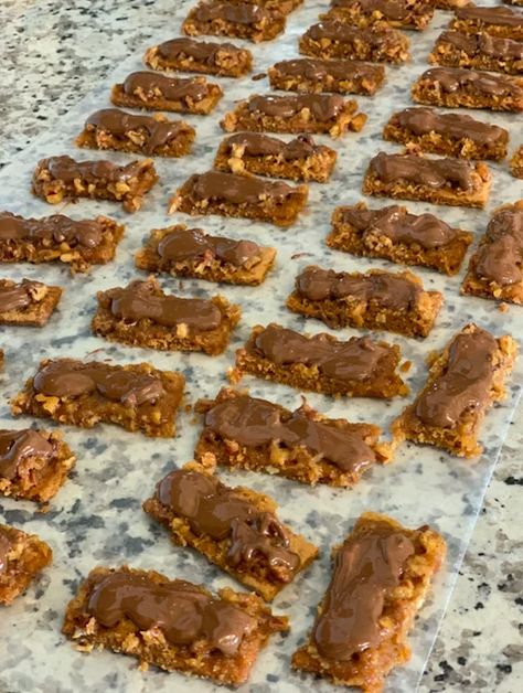 Easy Pecan Praline Strips Recipe and Photos | POPSUGAR Food High Energy Snacks, Pecan Praline, Popsugar Food, Pecan Pralines, Amazon Kitchen Gadgets, Dessert Dips, Breaking Up, Baking Sweets, Amazon Kitchen