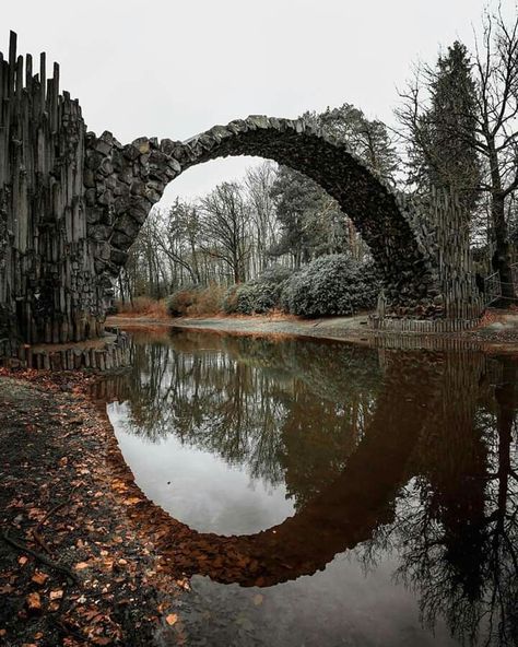 It looks like it from The Game Of Thrones  ~ Gateway to another Dimension. Rakotzbrücke, Germany. Photo by Josh Perrett Photography | IG: @josh.perrett Norman Vincent Peale, Enjoy Your Vacation, Take Better Photos, Gandalf, Belleza Natural, Trip Planning, Revenge, Beautiful Nature, Beautiful Pictures