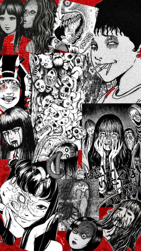 Spooky Anime Wallpaper, Junji Ito Tomie Wallpaper, Spooky Anime, Tomie Phone Wallpaper, Tomie Junji Ito Aesthetic Wallpaper, Junji Ito Phone Wallpaper, Junji Ito Collection Wallpaper, Junji Ito, Bizarre Art