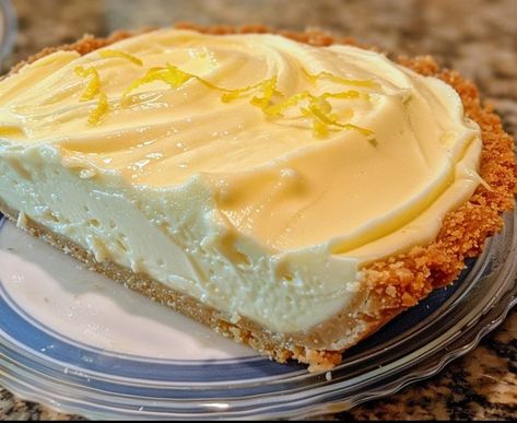 Lemonade Pie Recipe, Cream Cheese Lemonade Pie, Lemonade Pie, Easy Family Recipes, How To Make Cream, Make Cream Cheese, Frozen Lemonade, Just Eat, Just Eat It