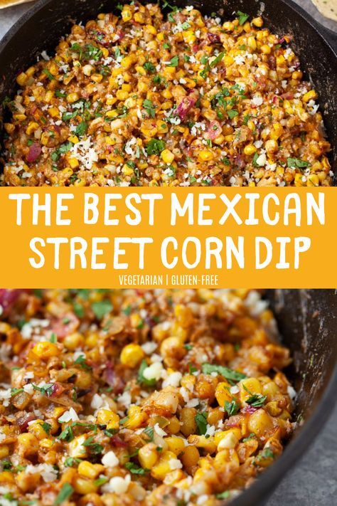 Corn Flavors, Ricotta Frittata, Street Corn Dip, Mexican Street Corn Dip, Mexican Street Corn Recipe, Mexikansk Mat, Street Corn Recipe, Recipes Italian, Summer Cookout