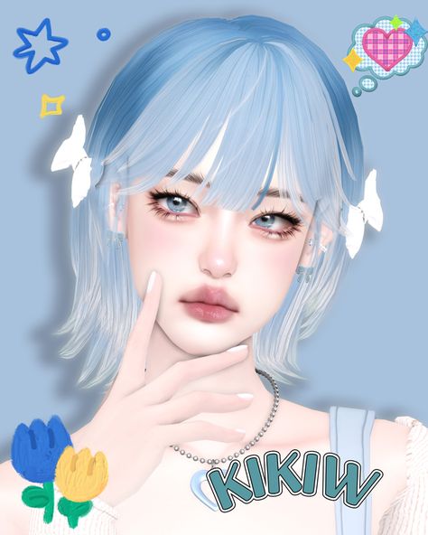 Jellyfish Sims 4 Cc, Sims 4 Cc Hatsune Miku, Light Blue Hair, Cloud Shapes, Cc Finds, Sims Mods, Sims 4 Cc, Sims Cc, Jellyfish