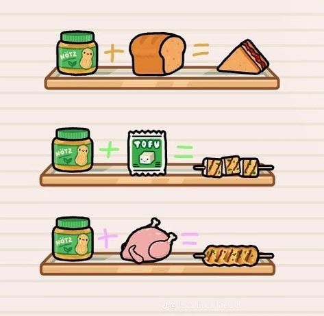 Food Hacks Toca Boca, Toca World Recipes, Toca Boca Recipes Breakfast, Pola Kupluk, Boca Recipe, Toca Life World Aesthetic Pfp, Toka Boka, Bored Jar, Free House Design