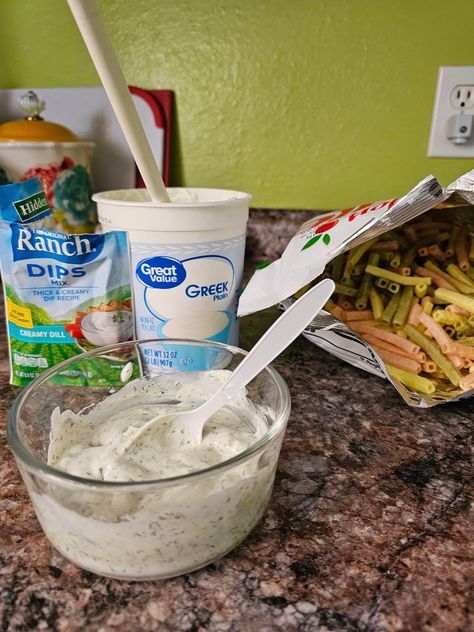 Best Ranch Dip, Ranch Dips, Dill Seasoning, Greek Dip Recipes, Ranch Dip Recipe, Greek Dip, Plant Based Soups, Hidden Valley Ranch, Ranch Seasoning Mix