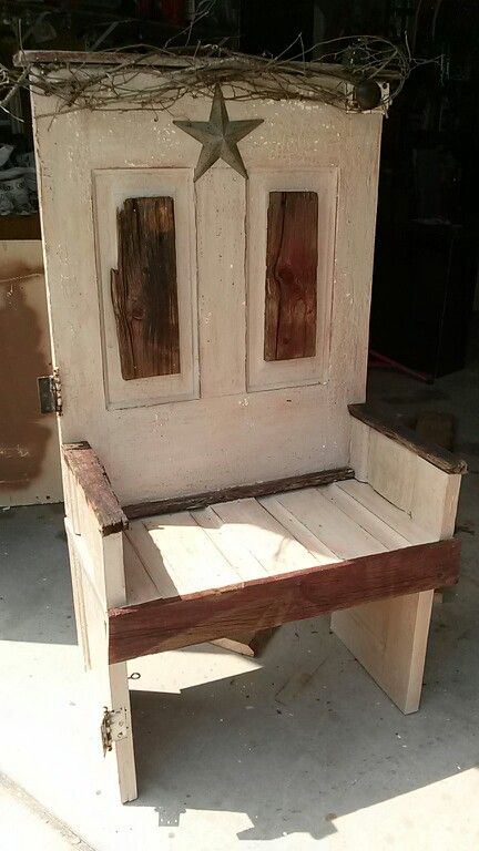 Door Bench, Doors Repurposed, Bench, Doors