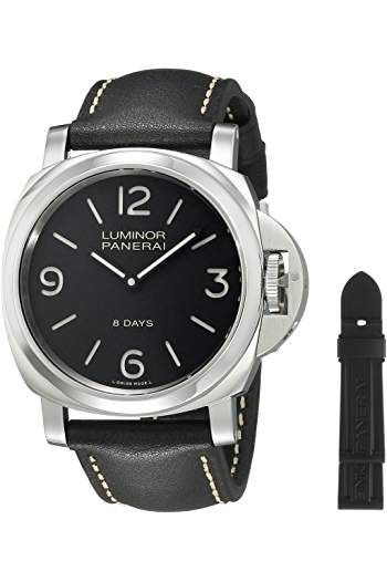 Amazon.com: panerai luminor - Men: Clothing, Shoes & Jewelry Luminor Watches, Panerai Submersible, Panerai Luminor Marina, Panerai Watches, Black Leather Watch, Skeleton Watches, Panerai Luminor, Mechanical Hand, Analog Watch