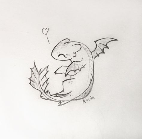 Little Light Fury by https://www.deviantart.com/alviaalcedo on @DeviantArt Light Fury Tattoo, Tiny Sketches, Toothless Wallpaper, Easy Dragon Drawings, Dragon Drawings, Cute Dragon Drawing, Doodle Wall, Light Fury, Dragon Sketch