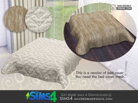 SIMcredible!'s Cassis bed cover (recolor) Sims 4 Cottage, Sims 4 Beds, Luxury Bedding Master, Sims 4 Traits, Sims 4 Bedroom, Sims 4 House Plans, Sims 4 Cc Shoes, Sims 4 House Design, Sims 4 Gameplay