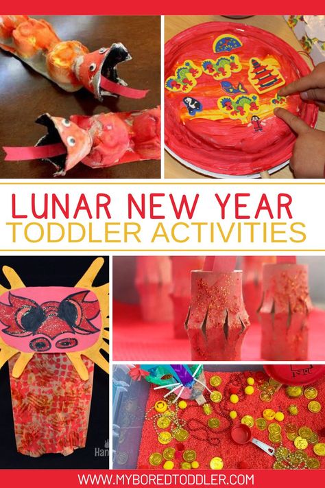 New Year Activities For Toddlers, Lunar New Year Crafts, Lunar New Year Activities, News Years Crafts For Kids, New Year Crafts, New Year Activities, Chinese New Year Crafts For Kids, Prek Crafts, Chinese New Year Activities