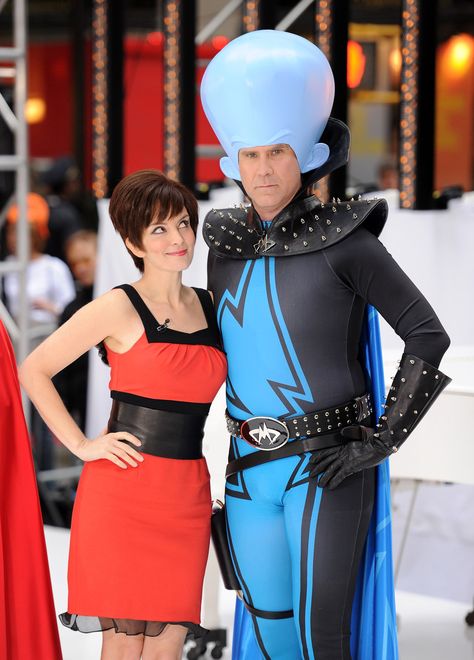 Tina Fey and Will Ferrell as their Megamind characters 38 Best And Worst Celebrity Halloween Costumes Megamind Characters, Movie Character Halloween Costumes, Nostalgic Cartoon, Iconic Halloween Costumes, Character Halloween Costumes, Creative Costume, Best Celebrity Halloween Costumes, Movie Halloween Costumes, Halloween Couples