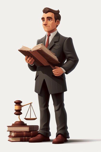 Photo detailed character design of a law... | Premium Photo #Freepik #photo Lawyer Cartoon, Concept Art Character, Design Animation, Character Design Animation, Card Banner, Poster Invitation, Cartoon Clip Art, Premium Photo, In 3d