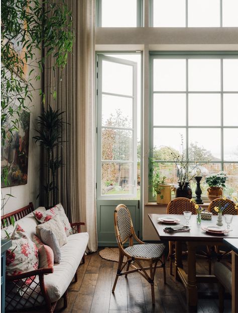 Hampstead House, Kitchen Sitting Room, Kitchen Extensions, Crittal Windows, Oval Room Blue, 1930s House, London House, Victorian Terrace, Kitchen Extension