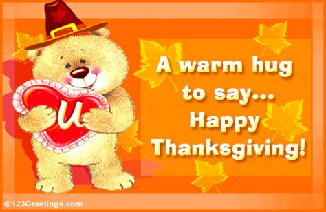 A warm hug to say Happy Thanksgiving Thanksgiving Ecards, Thanksgiving Quotes Family, Thanksgiving Poems, Happy Thanksgiving Pictures, Thankful For Family, Thanksgiving Happy, Thanksgiving Messages, Thanksgiving Photos, Thanksgiving Pictures