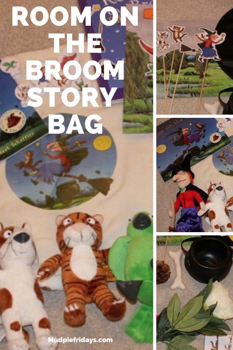 Room On The Broom Activities Preschool, Preschool Room On The Broom Activities, Room On The Broom Activities, Room On The Broom Display Board, Room On A Broom, Room On The Broom Kindergarten Activities, Room On The Broom Story Sack, Story Props, Story Sack