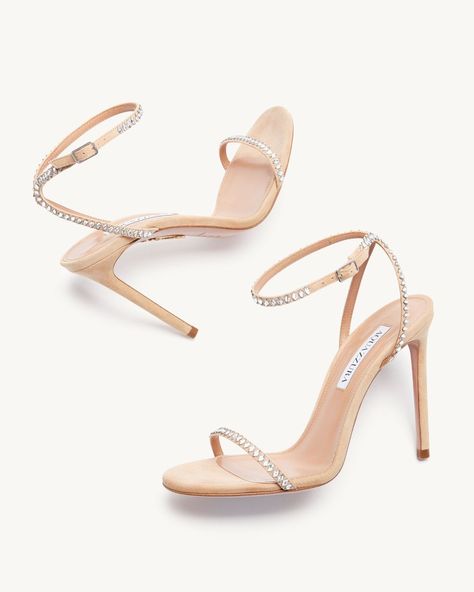 Fancy Heels, Aquazzura Shoes, Fashion Shoes Heels, Cute Shoes Heels, Dress Luxury, Crystal Heels, Crystal Sandals, Classy Shoes, Lady Dress