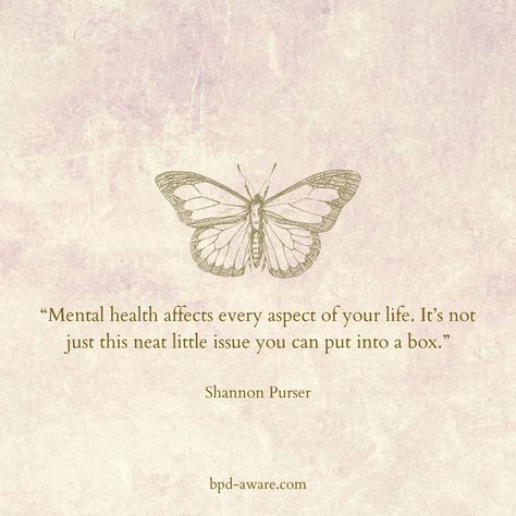 Mental health is rarely a neat issue, especially when you have BPD. Not only do you have to live with BPD, you often have one or more co-occuring mental health issues. Bpd Quotes Inspiration, Bpd Quotes Relationships, Health Issues Quotes, Small Motivational Quotes, Bpd Symptoms, Dbt Therapy, Antisocial Personality, Awareness Quotes, Borderline Personality