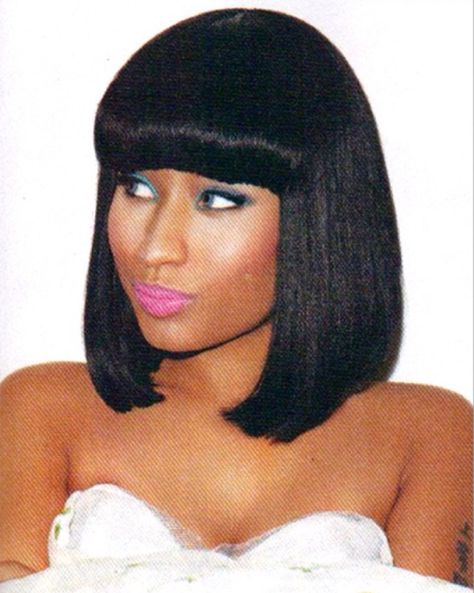 Nicki Minaj Bob, Bob Natural Hair, Nicki Minaj Makeup, Nicki Minaj Hairstyles, Front Lace Wigs, Hair Front, Hype Hair, Nicki Minaj Barbie, Nicki Minaj Photos