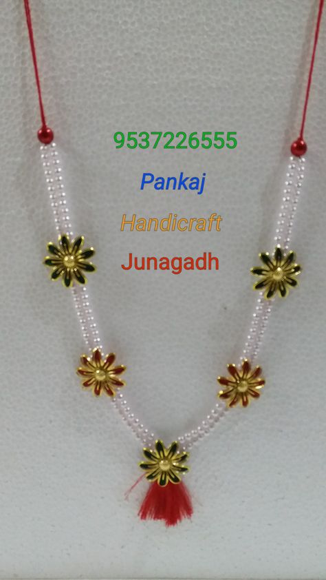 Janmashtami Ideas, God Jewelry, Diy Pearl Necklace, Crochet Baby Booties Pattern, Diy Fabric Jewellery, Simple Rangoli Designs Images, Beads Candy, Pretty Jewelry Necklaces, Art Jewelry Design