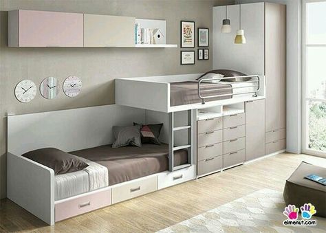 Cool Beds For Kids, Kids Beds With Storage, Bunk Bed Designs, Bedroom Table, Small Room Design, Kids Room Design, Cool Beds, Bunk Bed, Dream Rooms