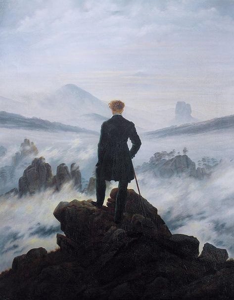 Romanticism Paintings, Sea Of Fog, David Friedrich, Istoria Artei, Galleria D'arte, Most Famous Paintings, Romantic Paintings, Francisco Goya, Caspar David Friedrich