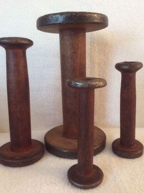 Cable Spools, Wood Spindles, Spindle Crafts, Textile Mill, Cable Spool, Wood Spool, Wooden Spool, Vintage Sewing Machines, Wooden Spools