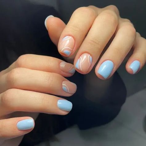 Nail Art Unghie Corte, Shellac Nails Summer, Beachy Nails, Summer Nail Designs, Broken Nails, Simple Gel Nails, Summery Nails, Classy Acrylic Nails, Cute Summer Nails