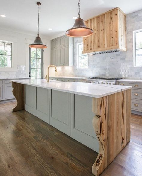 6 Instagram Photos That Stopped Me In My Scroll | The Lettered Cottage Kitchen Island Corbels, Moody Kitchens, Cypress Island, Beach Farmhouse, Pecky Cypress, Camp House, Cabin Kitchen, Hospice Care, New Kitchen Cabinets