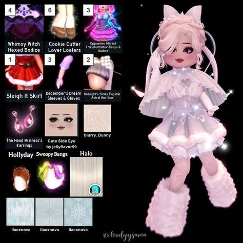 Silver Royale High Outfit, Ice Element Outfit Royale High, Royal High Light Fairy, Royale High Snow Day, Royale High Routine, Fairy Royale High Outfits, Royale High Body Tutorial, Royal High Body Tutorial, Your Favorite Holiday/season Royale High