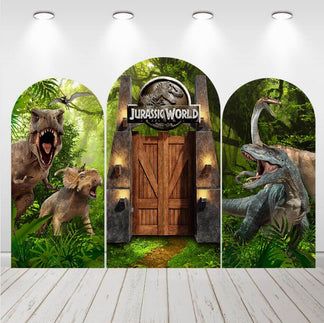 Dinosaur Jurassic Park Kids Birthday Arch Backdrop Cover – webackdrops Birthday Arch Backdrop, Baby Shower Arch Backdrop, Dinosaur Jurassic Park, Birthday Photo Background, Dinosaur Birthday Cakes, Dinosaur Themed Birthday Party, Birthday Party Decorations Diy, Jurassic World Dinosaurs, Arch Backdrop