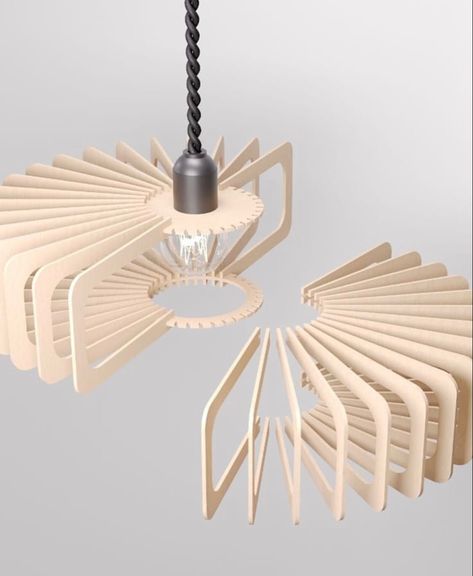 Plywood Lamp, Tre Kunst, Cnc Furniture Plans, Laser Cut Lamps, Wood Lamp Design, تصميم الطاولة, Designer Lamp, Lampe Diy, Shade Lamp