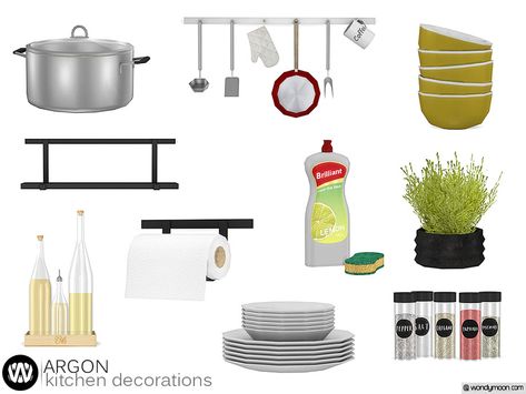 Sims 4 — Argon Kitchen Decorations by wondymoon — Decorate your kitchen with those clutters and have fun while your Sims Sims 4 Furniture Kitchen Cc, Sims 4 Cc Kitchen Appliances Patreon, Sims 4 Kitchen Decor Cc, The Sims Recourse, Sims 4 Cc Kitchen Appliances, Ts4 Decor Cc, Sims4 Clutter, Sims 4 Cc Furniture Living Rooms, Mods Sims 4