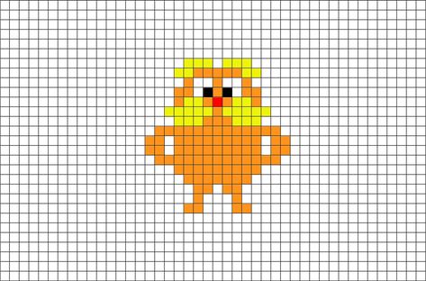 Starfish Pixel Art, Melt Beads Patterns, Easy Perler Bead Patterns, Graph Crochet, Hama Beads Design, Pixel Crochet, Pixel Art Grid, Graph Paper Art, Pixel Design