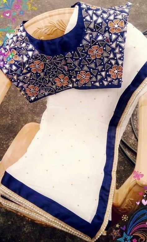 New Latest Saree, Trendy Saree Blouse Designs, Mirror Work Saree Blouse, Blouse Design Ideas, Mirror Blouse Design, Saree Blouse Design, Latest Saree Blouse, Mirror Work Saree, Mirror Work Blouse Design