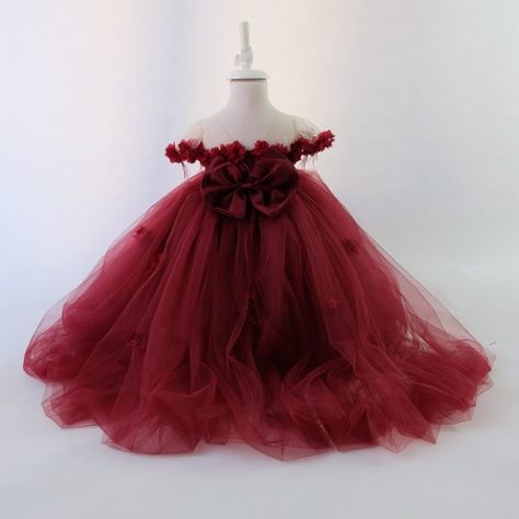 Burgundy flower girl dress, christmas dress dark red, burgundy dress toddler, b Burgundy Flower Girl Dress, Red Flower Girl Dresses, Smocked Baby Dresses, Satin Flower Girl Dress, Wedding Dresses For Kids, Dresses For Kids, Floral Party Dress, Girls Easter Dresses, Dress Christmas