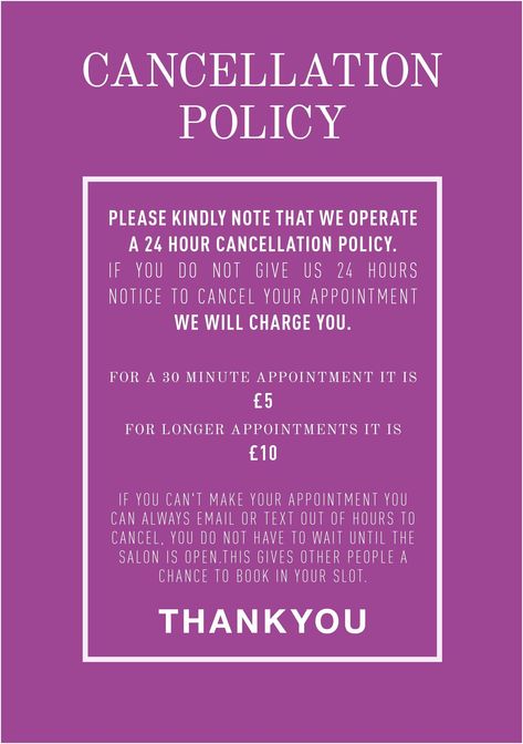 Salon Cancellation Policy Template Salon Promotions, Massage Marketing, Esthetician School, Hair Salon Marketing, Promotion Ideas, Salon Quotes, Beauty Professional, Massage Business, Policy Template