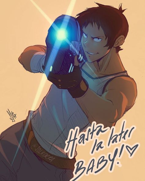 Hasta la later, BABY! <3 Happy birthday to Lance! :3 our latin baby x3 If you're interested, stickers of this piece are available in my Redbubble, link in bio :3 #solkorra #voltron #voltronlegendarydefender #voltronlancebirthday #lance #lancemcclain #cubanlance Shiro Voltron, Lance Mcclain, Voltron Funny, Klance Comics, Voltron Comics, Form Voltron, Voltron Ships, Voltron Fanart, Voltron Klance