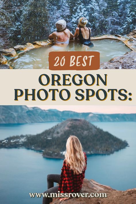 20 Best Oregon Photography Locations: the ultimate guide to finding the most popular and underrated (and also most instagrammable) spots Umpqua Hot Springs, Oregon Pictures, Oregon Living, Southern Oregon Coast, Oregon Photography, Oregon Waterfalls, Painted Hills, Oregon Road Trip, Crater Lake National Park