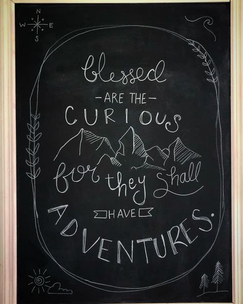 Chalkboard Mountains, Encouraging Chalkboard Art, Yoga Chalkboard Art, Adventure Awaits Chalkboard Art, Positive Chalk Art Quotes, Chalkboard Doodles, Kitchen Chalkboard, Menu Boards, Chalkboard Designs