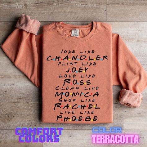 Friends TV Show, Friends Sweatshirt, Chandler Bing, Rachel Green, Monica Geller, TV Show, Joey Tribbiani, Phoebe Buffay, Friends TV Series by ShirtifyLand on Etsy Friends Serie, Tv Show Friends, Friends Sweatshirt, Friends Tv Series, Joey Tribbiani, Monica Geller, Phoebe Buffay, Chandler Bing, Rachel Green