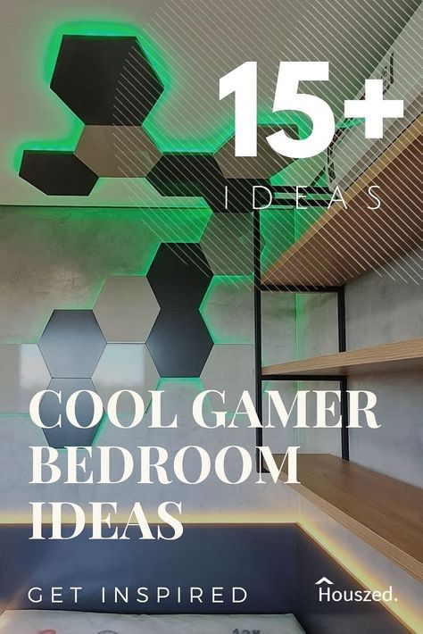 Get inspired with these cool GAMER BEDROOM IDEAS. Our images will help you get creative, taking your design ideas to the next level...Trust Houszed... #gamerbedroomideas #coolgamerbedroomideas #gamergirlbedroomideas #amazinggamerbedroomideas #mensgamerbedroomideas #bedroomideasforgamerboys #pcgamerbedroomideas #bedroomideasforagamerperson #gamerboysbedroomideas Boys Game Room Ideas, Gamer Bedroom Ideas, Boys Game Room, Gamer Bedroom, Gamer Boys, Mom Ideas, Man Room, Boy Bedroom, Gaming Room