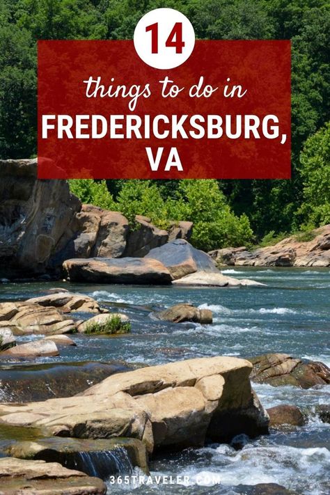 Fredericksburg, Virginia may seem like an offbeat destination compared to nearby Washington D.C or Richmond, but this small town has tons of unexpected attractions that are guaranteed to leave a lasting impression. Set along the banks of the Rappahannock River, it played a crucial role during the Civil War. Also... the town was once home to the Washington family, and it’s part of the fabric of the first president’s daily life. Fredericksburg Virginia, Road Trip Places, Best Vacation Destinations, Virginia Travel, Dc Travel, Fredericksburg Va, National Cemetery, River Bank, Bucket List Destinations