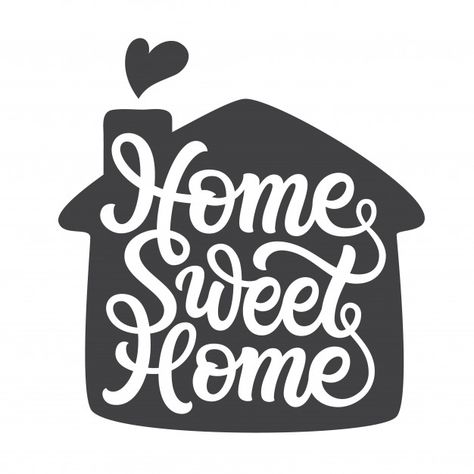 Premium Vector | Home sweet home. Stencils Printables Templates, Home Vector, Vector Typography, Indian Tattoo, Book Folding, Graphic Editing, Cricut Creations, Cricut Projects Vinyl, Photoshop Design